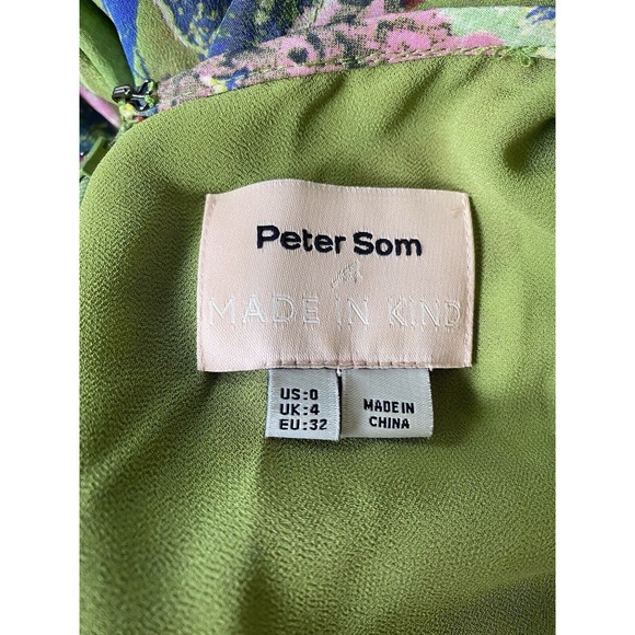 Anthropologie Peter Som Elizabeth Silk Postcard Dress Fit Flare Floral G… - Picture 8 of 11